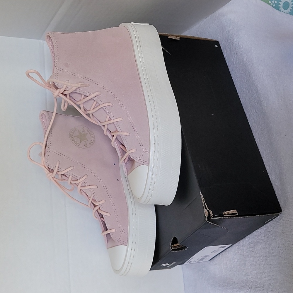 Converse Chuck Taylor All Stars women's size 8.5 pink sage modern lift sneakers